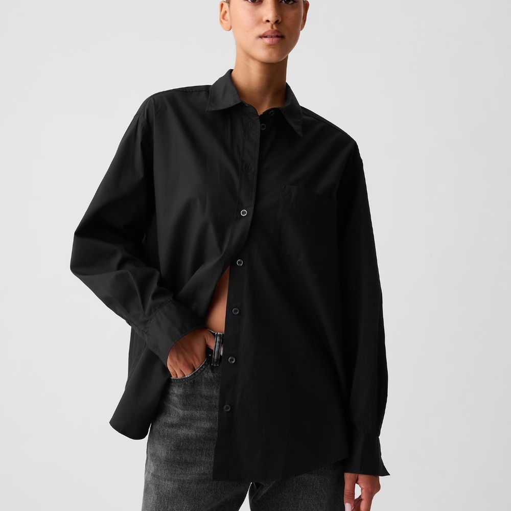 Gap 'The Big Shirt' in Black Size M